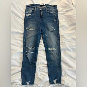 Distressed Blue Jeans for Women